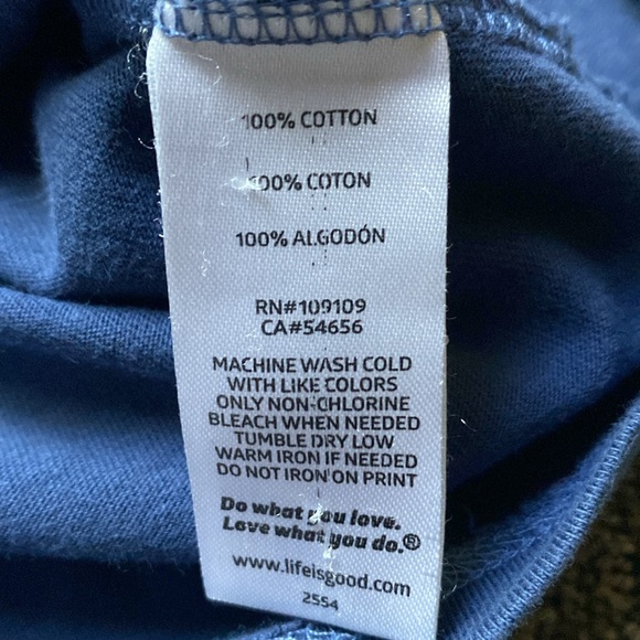 Women’s XS Life is Good tshirt. Navy. 100% cotton. Gently worn, great condition - Picture 6 of 8